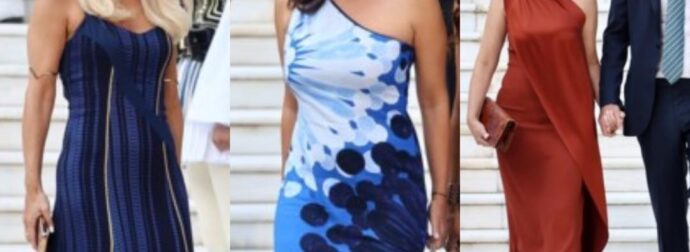 Οι καλεσμένες στην εκδήλωση των 51 χρόνων από την αποκατάσταση της Δημοκρατίας έκλεψαν την παράσταση με τις στιλιστικές τους επιλογές