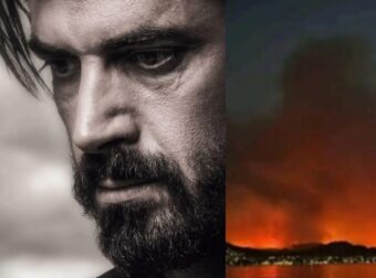 Στην Χίο ο Δημήτρης Γκοτσόπουλος: «Περάσαμε σχεδόν μέσα από τις φλόγες»