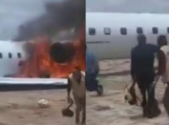 Βίντεο ντοκουμέντο: Στις φλόγες αεροπλάνο – Επιβάτες βγαίνουν από τις εξόδους κινδύνου πανικόβλητοι