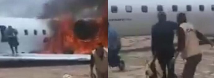 Βίντεο ντοκουμέντο: Στις φλόγες αεροπλάνο – Επιβάτες βγαίνουν από τις εξόδους κινδύνου πανικόβλητοι