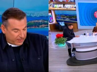 Απίστευτο ατύχημα στον «αέρα» του Πρωινού: Έσπασε η καρέκλα του Γιώργου Λιάγκα