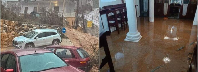 Εικόνες βιβλικής καταστροφής σε πασίγνωστο νησί: Πλημμύρισαν δρόμοι, καταστράφηκαν σπίτια και εκκλησίες