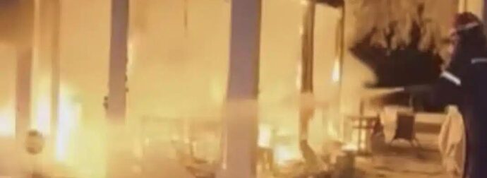 Λακωνία: Έκρηξη και φωτιά σε καφετέρια γεμάτη κόσμο στη Νεάπολη – Δεν υπήρξαν τραυματίες