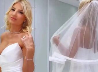 Στιγμές ευτυχίας για την Φαίη Σκορδά: Το εντυπωσιακό νυφικό και το μονόπετρο που έκλεψε τις εντυπώσεις