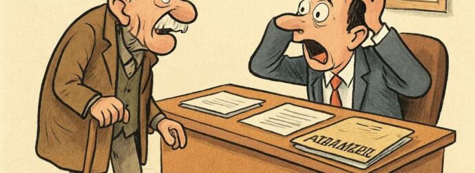 Το ανέκδοτο της ημέρας (23/12): Παππούς 97 ετών ζητά ασφάλεια ζωής