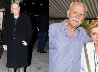 Κηδεία Γιώργου Παπαδάκη: Η σύζυγός του, Τίνα, έφτασε υποβασταζόμενη από τα παιδιά της