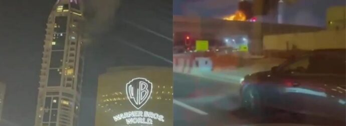 ΒΙΝΤΕΟ: Συντρίμμια από ιρανικό βλήμα έπεσαν σε ουρανοξύστη στη Μαρίνα του Ντουμπάι, εκκενώθηκαν κτίρια