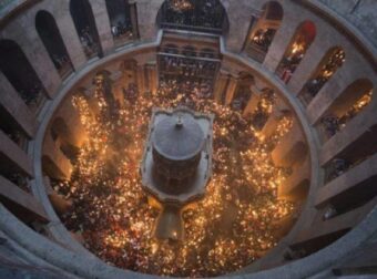 ΣΥΝΑΓΕΡΜΟΣ ΤΩΡΑ ΣΤΟΝ ΠΑΝΑΓΙΟ ΤΑΦΟ: ΕΠΕΣΕ ΠΥΡΑΥΛΟΣ