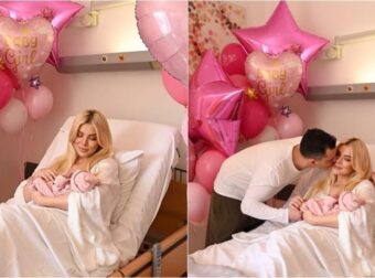 Κατερίνα Καινούργιου: Ο Παναγιώτης Κουτσουμπής δημοσίευσε φωτογραφία της νεογέννητης κόρης τους