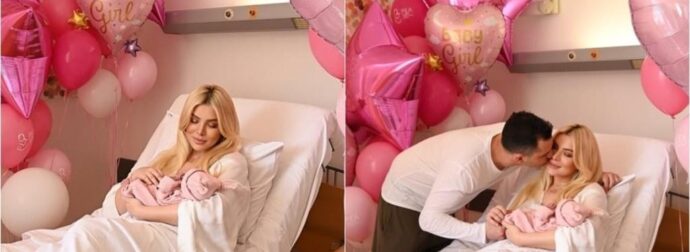 Κατερίνα Καινούργιου: Ο Παναγιώτης Κουτσουμπής δημοσίευσε φωτογραφία της νεογέννητης κόρης τους