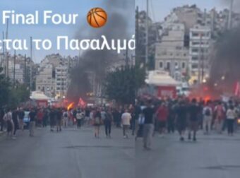 Καίγεται το Πασαλιμάνι πριν τον τελικό, δείτε εικόνες