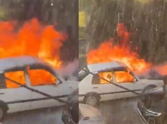 ΔΡΑΜΑΤΙΚΕΣ ΣΚΗΝΕΣ ΣΤΗΝ ΠΡΩΤΕΥΟΥΣΑ: ΦΩΤΙΑ ΣΕ ΟΧΗΜΑ, ΚΑΤΟΙΚΟΙ ΕΔΩΣΑΝ ΜΑΧΗ ΜΕ ΤΙΣ ΦΛΟΓΕΣ