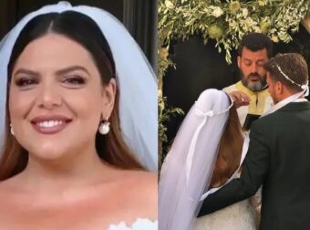 Η πιο όμορφη νύφη: Η είσοδος της Δανάης Μπάρκας στην εκκλησία – Όλοι συγκινήθηκαν