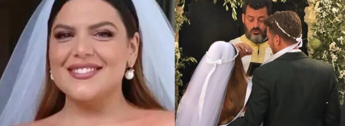 Η πιο όμορφη νύφη: Η είσοδος της Δανάης Μπάρκας στην εκκλησία – Όλοι συγκινήθηκαν