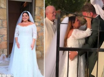 ΤΡΕΛΑ ΣΤΟΝ ΓΑΜΟ ΤΗΣ ΔΑΝΑΗΣ ΜΠΑΡΚΑ – Ο ΧΡΗΣΤΟΣ ΧΑΤΖΗΠΑΝΑΓΙΩΤΗΣ ΤΗ ΣΥΝΟΔΕΥΣΕ ΣΤΗΝ ΕΚΚΛΗΣΙΑ