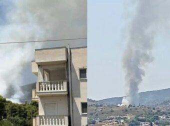 Φωτιά στη Σαλαμίνα στην περιοχή Σελίνια: Μηνύματα του 112 στους κατοίκους – «Απομακρυνθείτε προς παραλία»