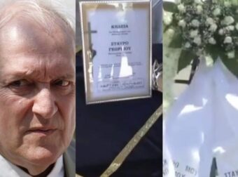 Ράγισαν καρδιές στην κηδεία Σταύρου Γεωργίου: Αυτό είναι το στεφάνι που ξεχώρισε και μιλούν όλοι