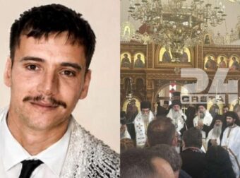 Θρήνος στην Κρήτη για τον 25χρονο Παντελή: Απίστευτο τι έγινε στην κηδεία του πυροσβέστη που χάθηκε στη μάχη με τις φλόγες